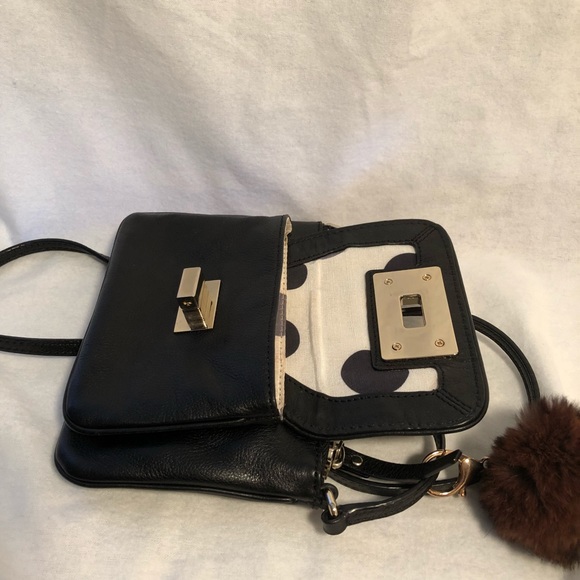 Kate Spade Crossbody With Real Fur Pom - Picture 8 of 8